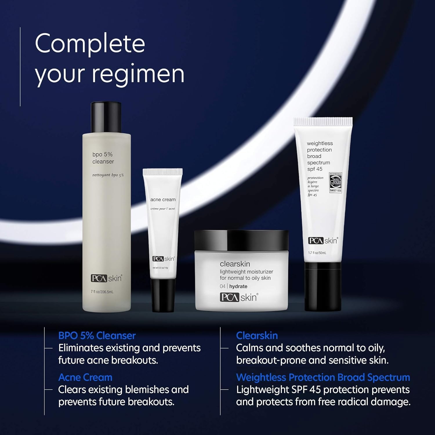 image:imagePCA SKIN Acne Treatment Cream for Face Daily Facial Spot Treatment with 5 Benzoyl Peroxide amp Hydrating Lactic Acid for AcneProne Skin 05 oz