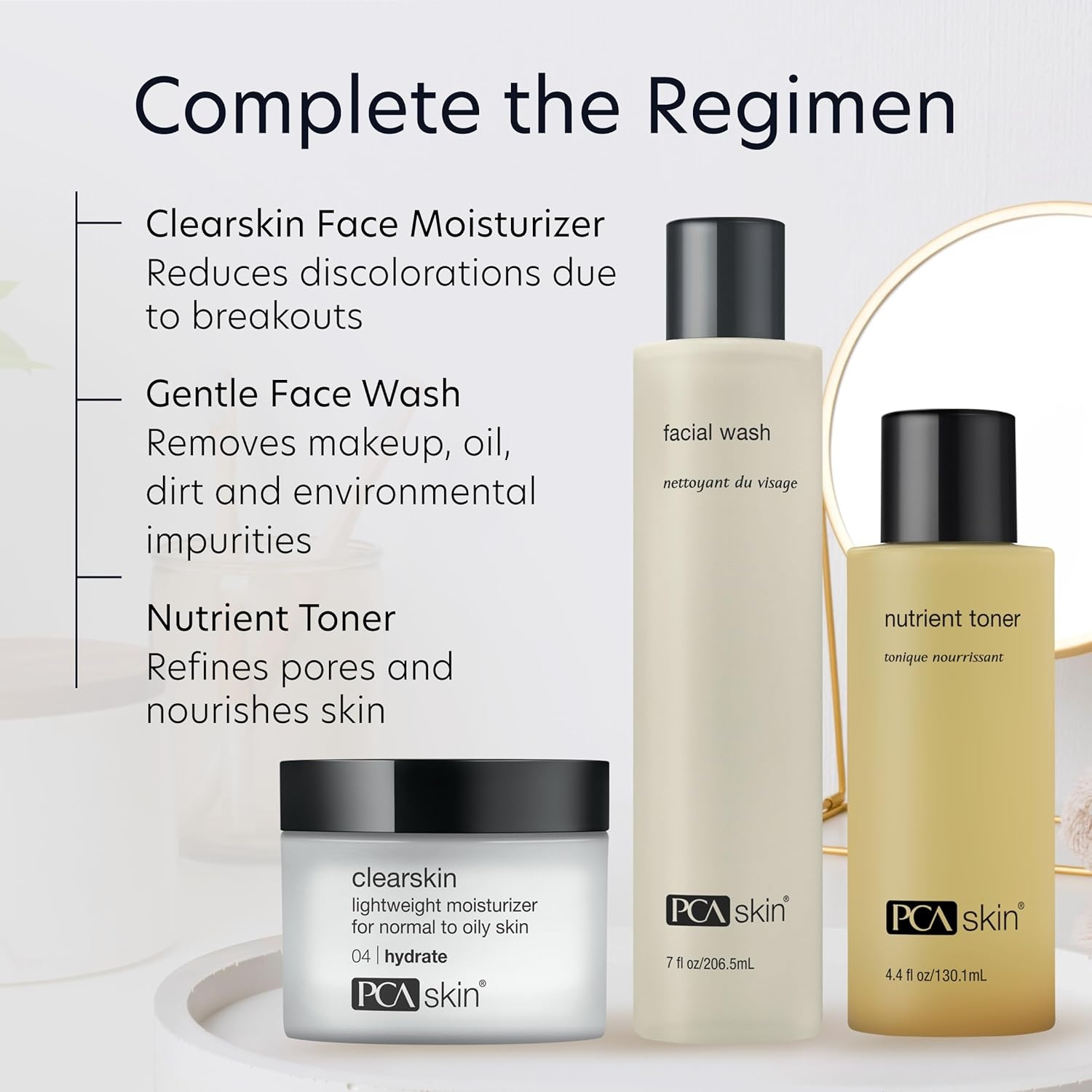 image:imagePCA SKIN Clearskin Lightweight Face Moisturizer for Oily Skin Daily Hydrating Facial Moisturizer for Oily AcneProne and Sensitive Skin Quick Absorbing Reduces Discolorations 17 oz Jar