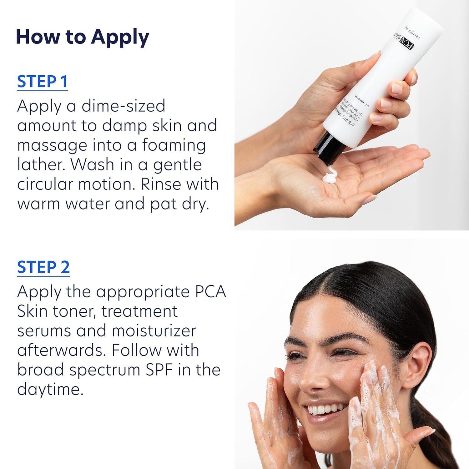 image:imagePCA SKIN Creamy Moisturizing Face Cleanser Gentle Daily Face Wash for Dry and Sensitive Skin Leaves Skin Feeling Soft and Smooth Helps Remove Makeup Dirt and Impurities from Skin 70 oz Bottle
