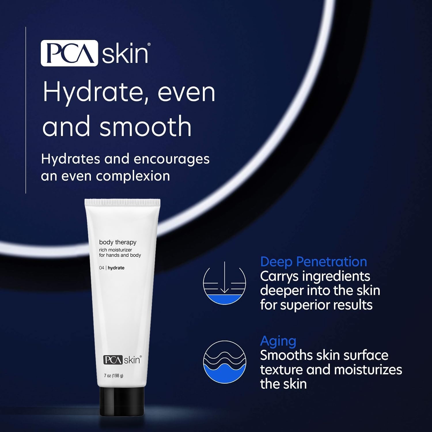 image:imagePCA SKIN Daily Body Therapy Lotion Rich 12 Lactic Acid Moisturizing Cream to Nourish Dry Skin FragranceFree NonGreasy Formula 7 oz