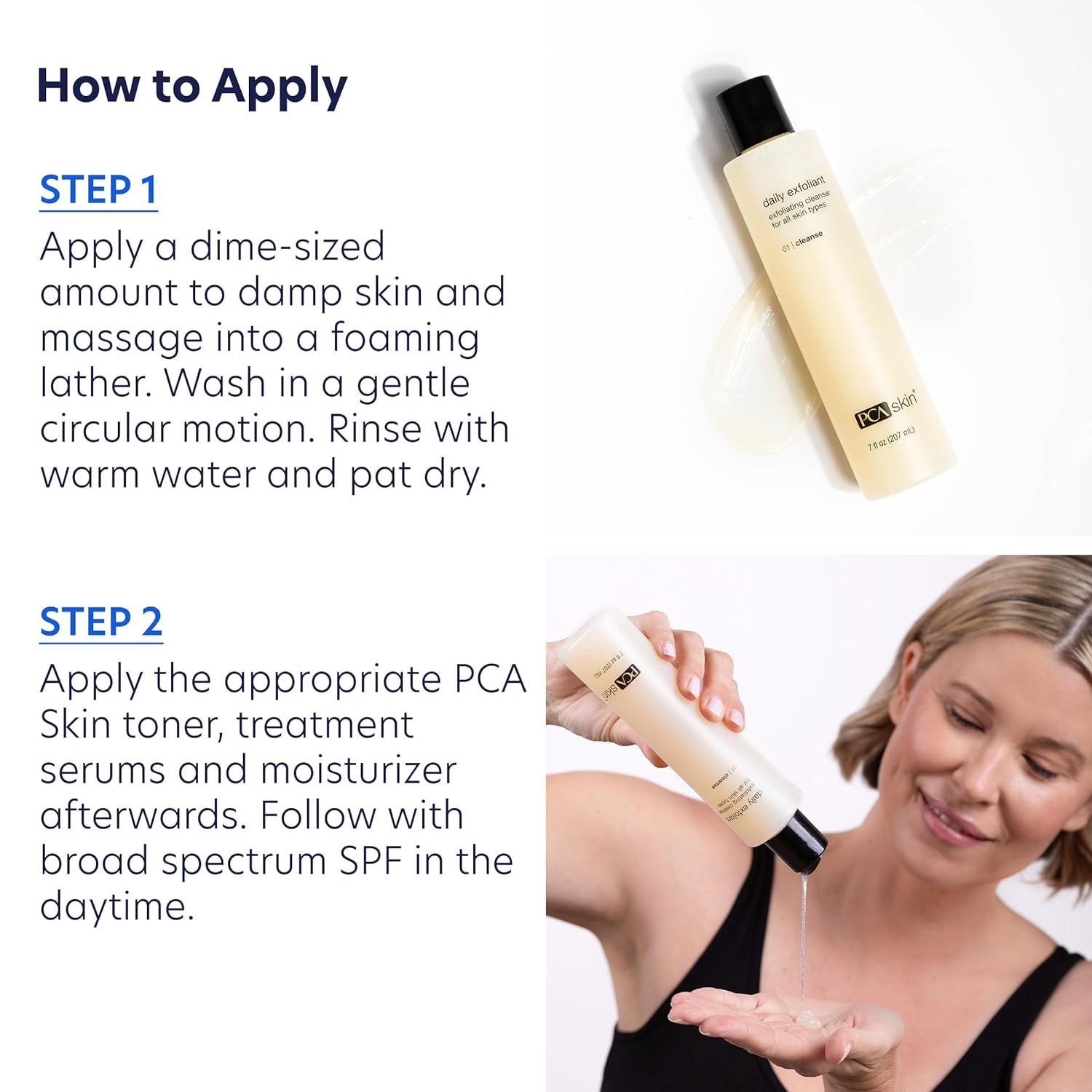 image:imagePCA SKIN Daily Face Exfoliant Cleanser Moisturizing Face Wash Gently Cleanses Dirt Debris and Other Impurities From Skin Facial Cleanser Made with Renewable Exfoliants 70 oz Bottle