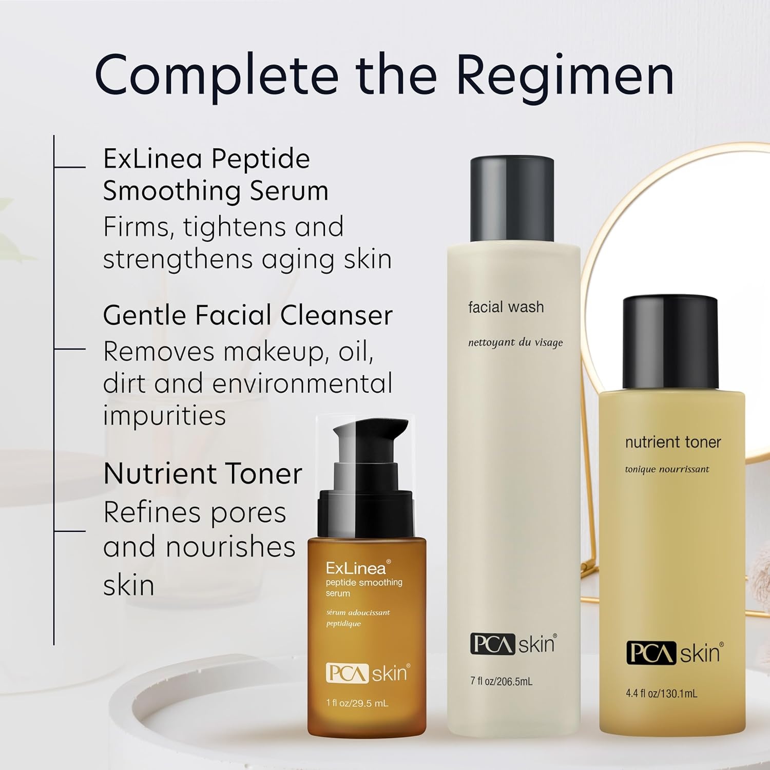 image:imagePCA SKIN ExLinea Peptide Smoothing Face Serum Spot Treatment Serum for Fine Lines and Wrinkles Firms and Strengthens Aging Skin Formulated with Squalene and Hyaluronic Acid 10 oz Pump1 Fl Oz Pack of 1