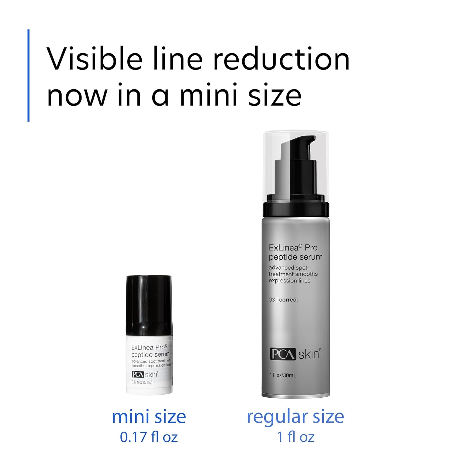 image:imagePCA SKIN ExLinea Pro Peptide Serum for Face Peptide Complex Helps Lift Tighten and Firm Skin and Reduces Wrinkle Depths Hydrating Anti Aging for Women017 Fl Oz Pack of 1