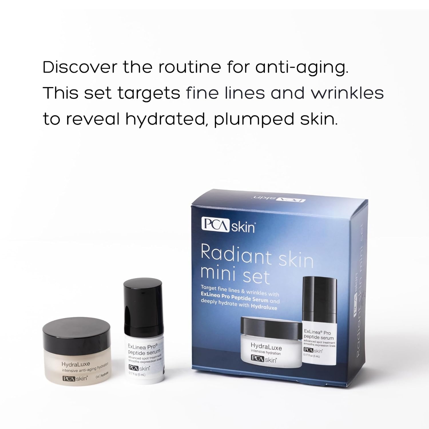 image:imagePCA SKIN HydraLuxe Anti Aging Cream Deeply Moisturizing Cream for Day and Night Use Improves Moisture Retention in Skin and Smoothes Fine Lines and Wrinkles Hydrating Face MoisturizerHoliday Mini Kit