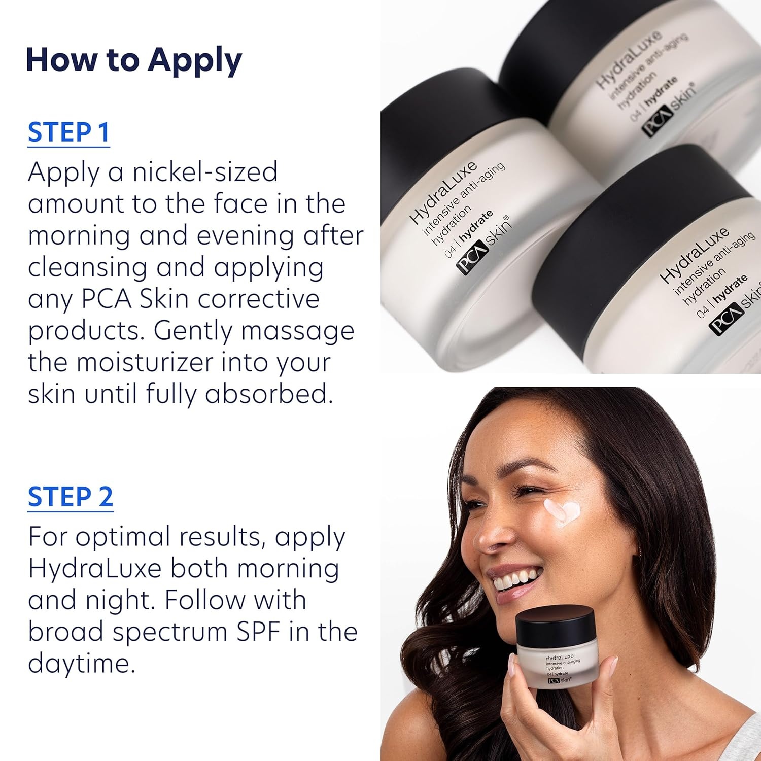 image:imagePCA SKIN HydraLuxe Anti Aging Cream Deeply Moisturizing Cream for Day and Night Use Improves Moisture Retention in Skin and Smoothes Fine Lines and Wrinkles Hydrating Face MoisturizerHoliday Mini Kit