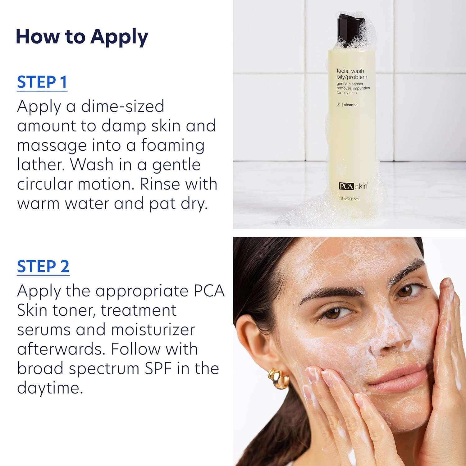 image:imagePCA SKIN Hydrating Face Wash for Oily Skin Gentle Face Cleanser Minimizes Breakouts 7 fl oz Bottle
