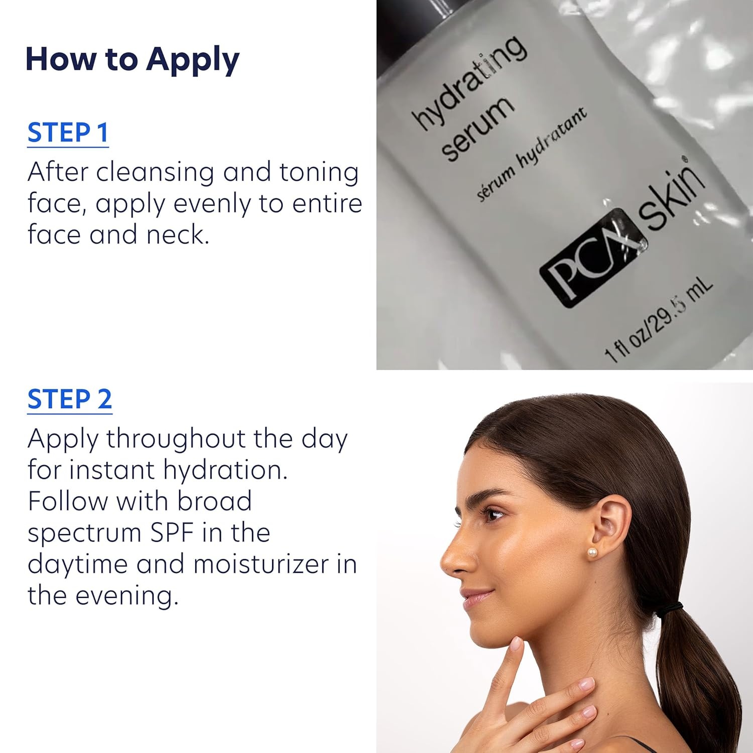 image:imagePCA SKIN Hydrating Serum Sensitive Skin Face Moisturizer Gently Nourishes and Hydrates Sensitive Skin 1 fl oz Pump