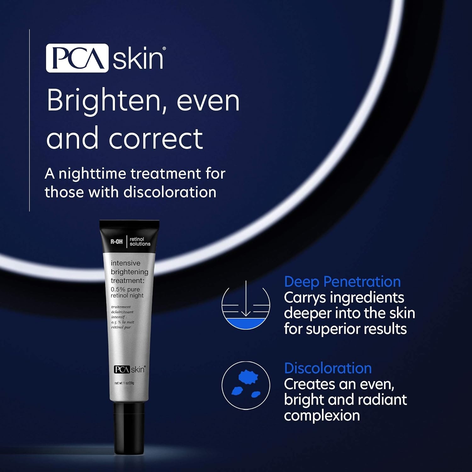image:imagePCA SKIN Intensive Brightening Treatment 05 Pure Vitamin A Retinol Face Serum for Discoloration amp Dark Spots 1 oz
