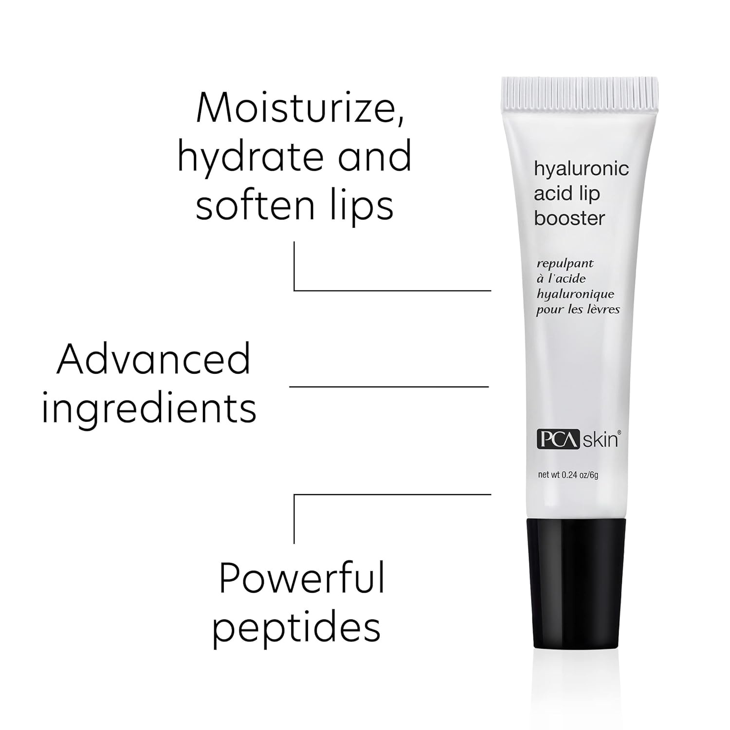 image:imagePCA SKIN Lip Plumper Serum Hyaluronic Acid Lip Booster for Plump Lips Instantly Hydrates and Minimizes Fine Lines and Wrinkles Helps Increase Lip Volume Lip Moisturizer for Women 024 oz Tube