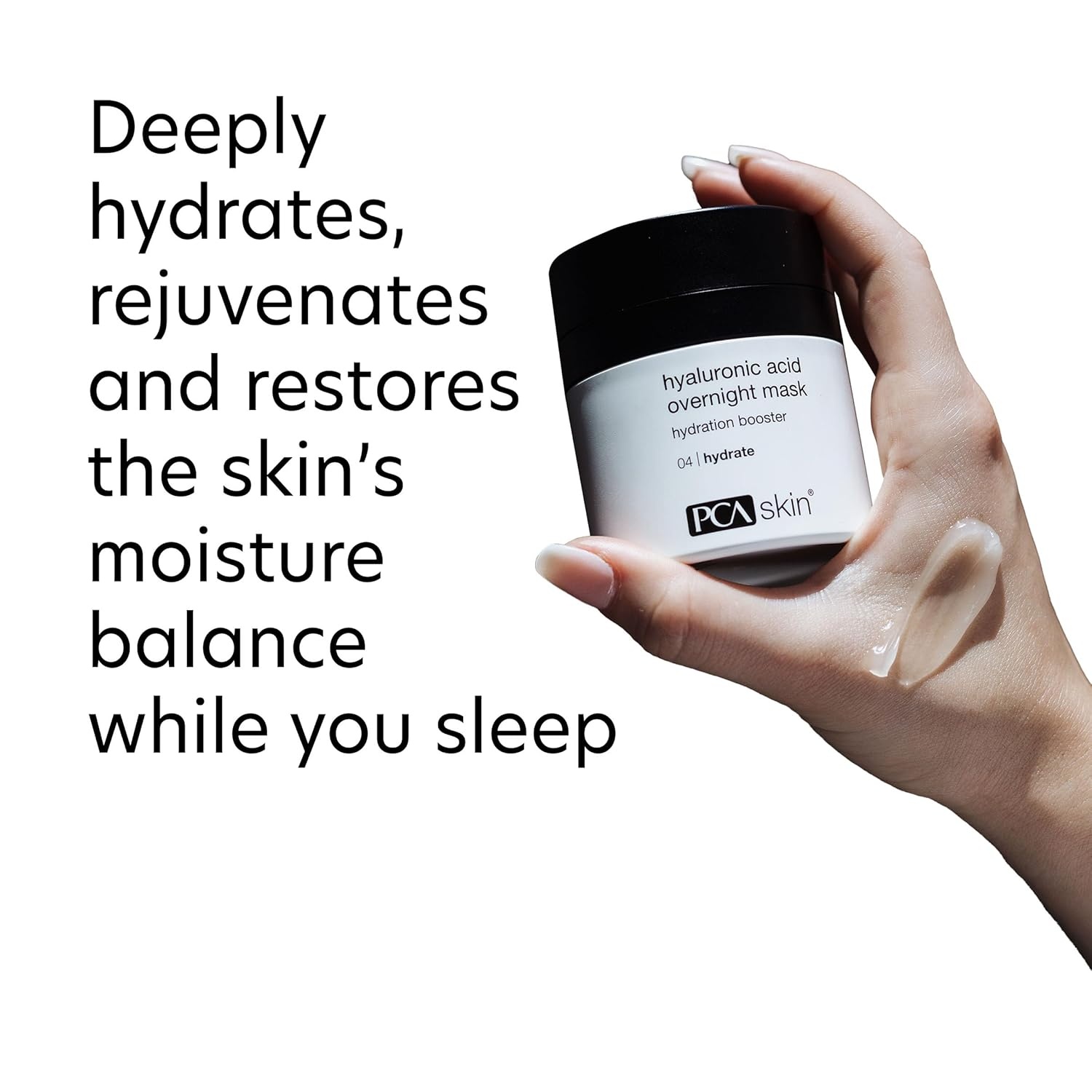 image:imagePCA SKIN Overnight Face Mask Hyaluronic Acid Overnight Mask Brightening Face Mask Rejuvenates and Hydrates Skin Overnight Helps Boost Skin Radiance and Luminosity Anti Aging Face Mask 18 oz Jar