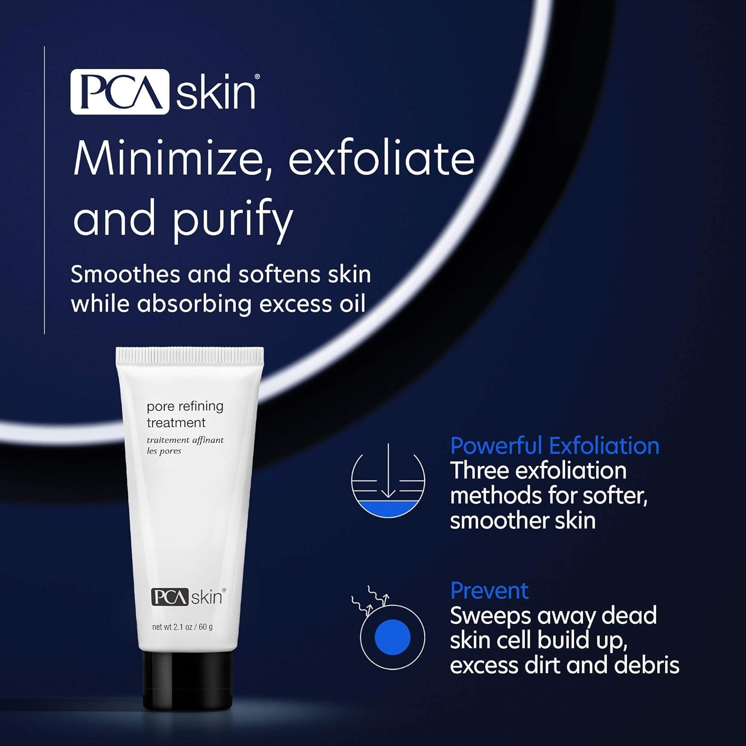 image:imagePCA SKIN Pore Refining Treatment Exfoliates amp Purifies Skin with Clay Mandelic Acid Enzymes Rice Powder amp Pumice 21 oz21 Ounce Pack of 1