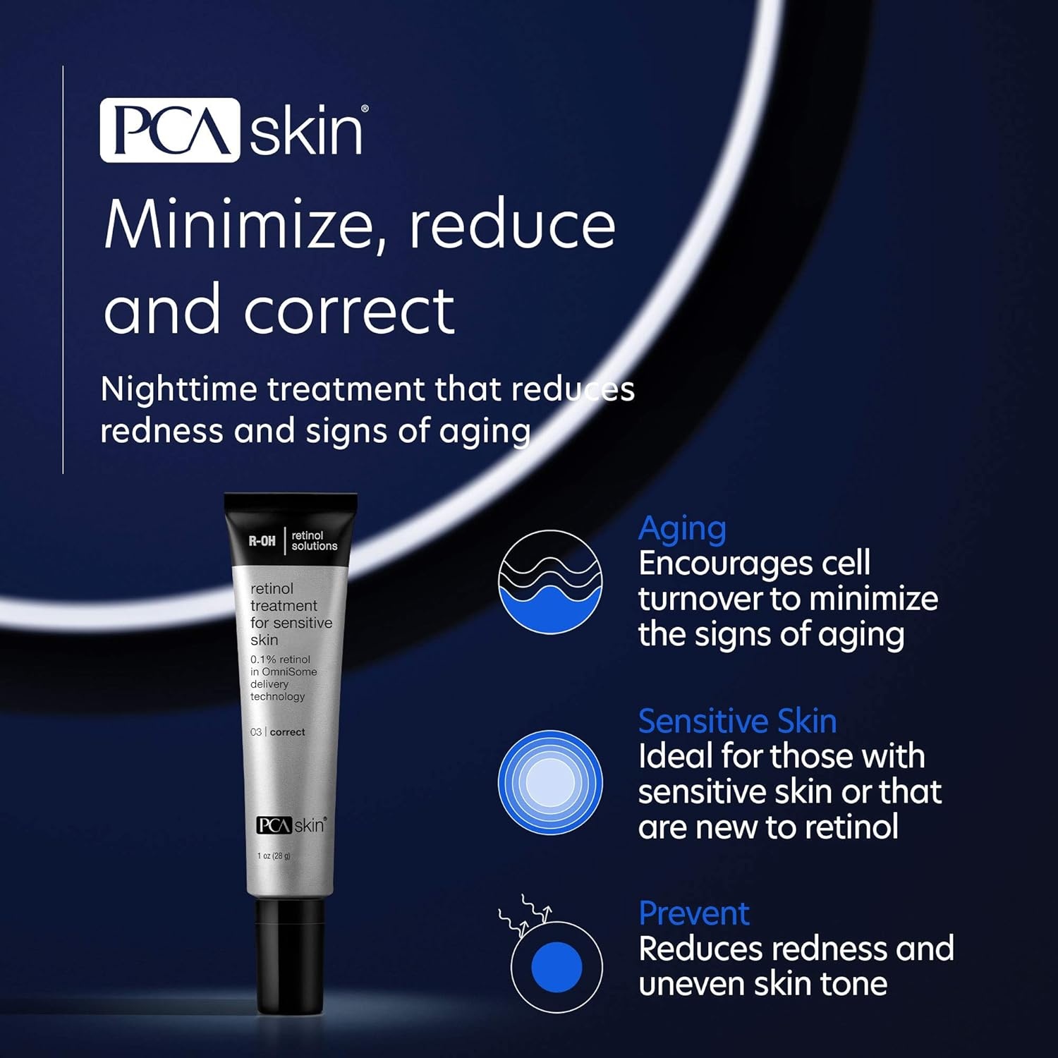 image:imagePCA SKIN Retinol Treatment for Sensitive Skin Anti Aging Face Serum to Gently Reduce Redness amp Minimize Fine Lines amp Wrinkles Contains Vitamin A amp Hydrating Niacinamide 1 oz