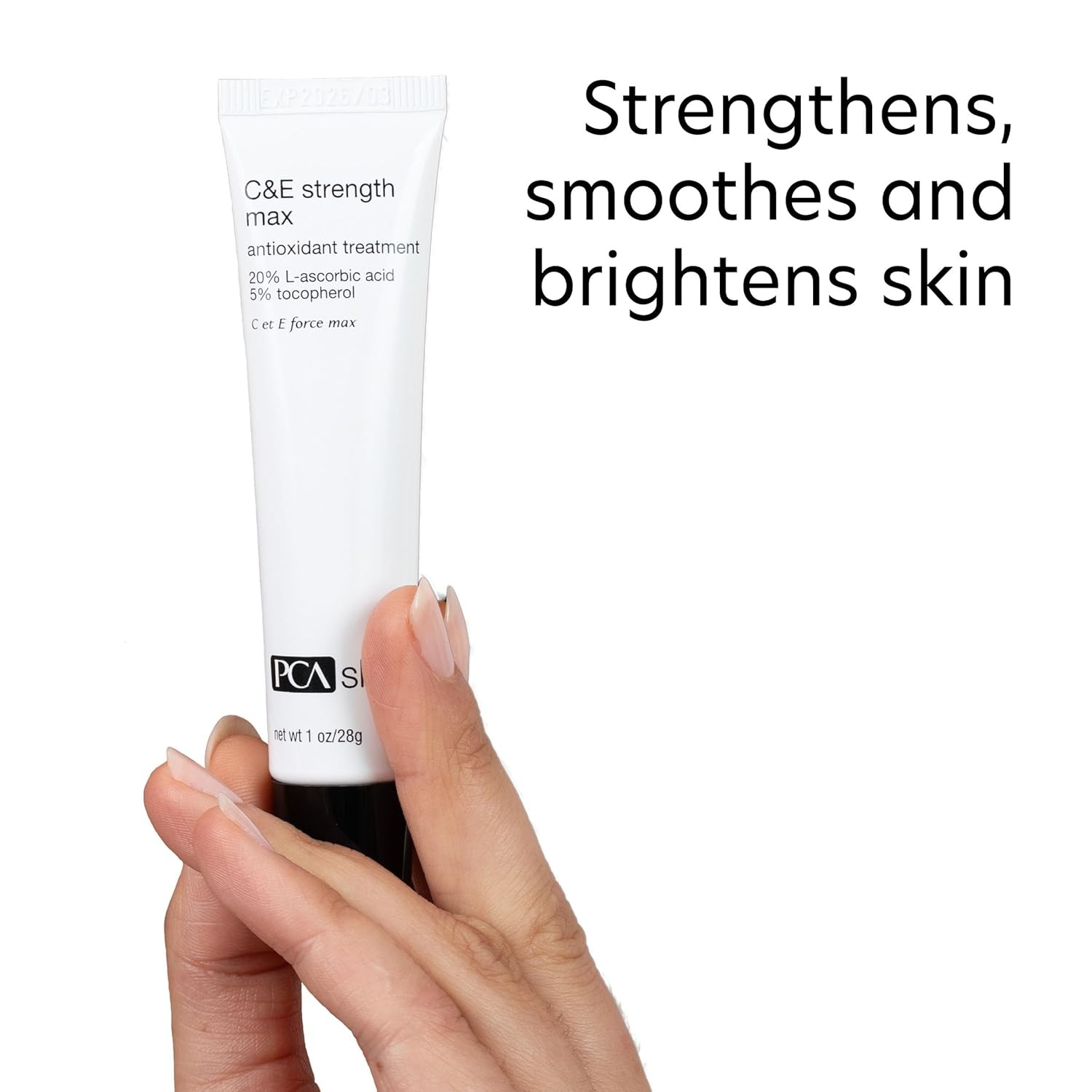 image:imagePCA SKIN Strength Max Vitamin E and Vitamin C Serum Anti Wrinkle Face Serum for Brightening Skin 10 fl oz Tube