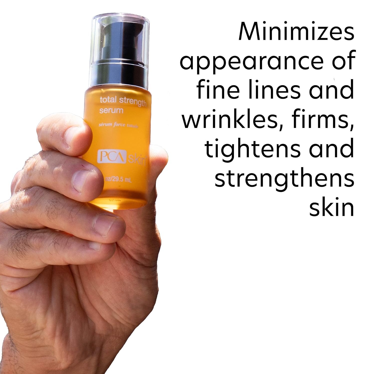 image:imagePCA SKIN Total Strength Serum Plumping amp Firming Skin Treatment with Epidermal Growth Factors amp Peptides 1 oz1 Fl Oz Pack of 1
