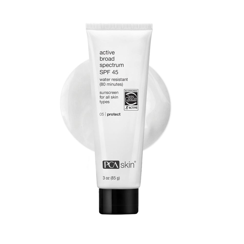 image:imagePCA SKIN Active Broad Spectrum SPF 45 Zinc Oxide WaterResistant Face amp Body Sunscreen Lotion ReefFriendly Oxybenzone amp OilFree Formula 3 fl oz