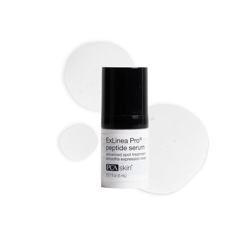 image:imagePCA SKIN ExLinea Pro Peptide Serum for Face Peptide Complex Helps Lift Tighten and Firm Skin and Reduces Wrinkle Depths Hydrating Anti Aging for Women017 Fl Oz Pack of 1