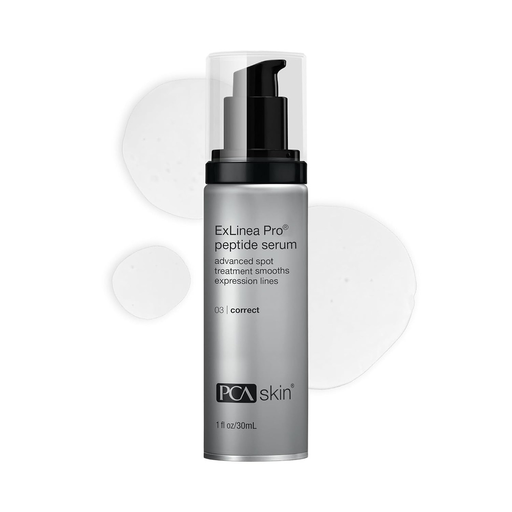image:imagePCA SKIN ExLinea Pro Peptide Serum for Face Peptide Complex Helps Lift Tighten and Firm Skin and Reduces Wrinkle Depths Hydrating Anti Aging for Women1 Fl Oz Pack of 1