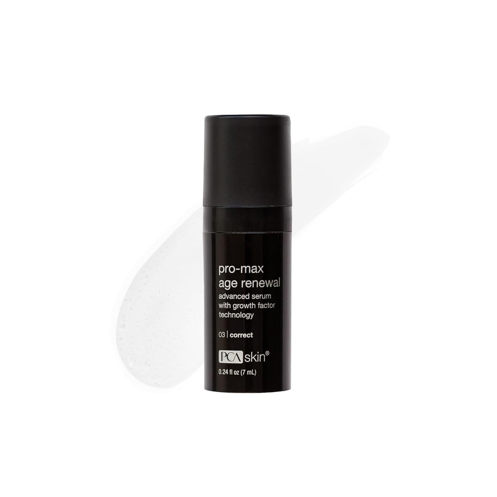 image:imagePCA SKIN Pro Max Age Renewal Anti Aging Serum Anti Aging Face Serum for Reducing Wrinkles and Sagging Skin Helps Lift and Firm Skin on Face and Neck Safe For All Skin Types024 Fl Oz Pack of 1