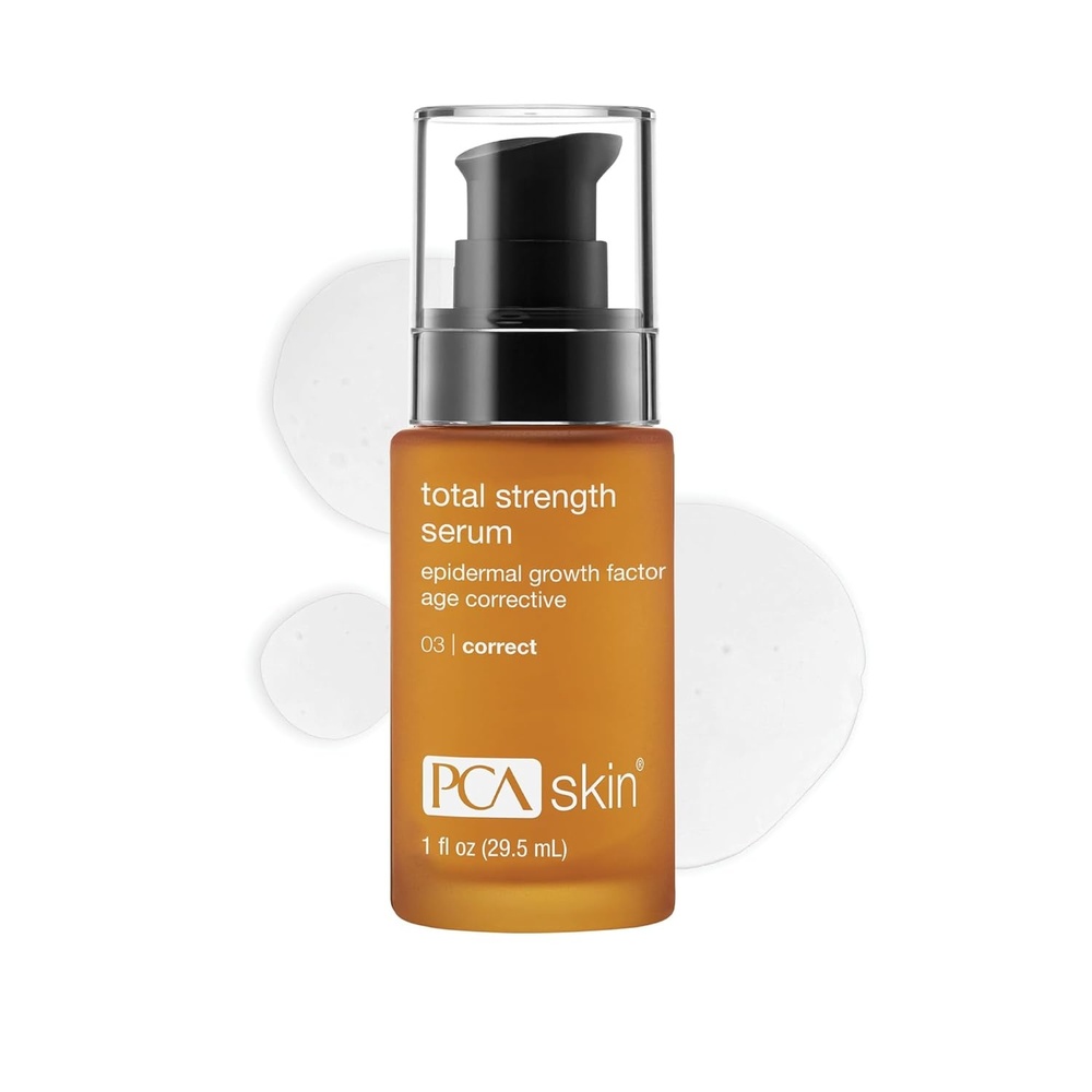 image:imagePCA SKIN Total Strength Serum Plumping amp Firming Skin Treatment with Epidermal Growth Factors amp Peptides 1 oz1 Fl Oz Pack of 1