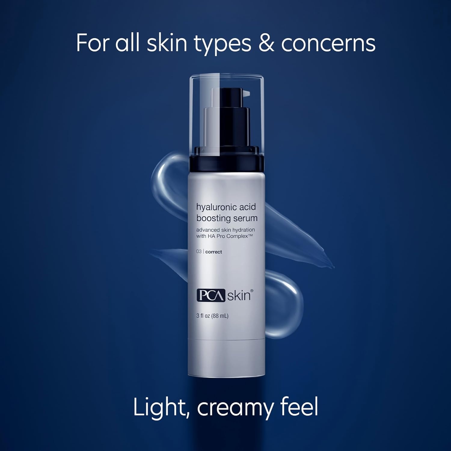image:imagePCA SKIN Hyaluronic Acid Boosting Face Serum Hyaluronic Acid Serum for Face Made with Niacinamide and Ceramides Helps Reduce Fine Lines and Wrinkles and Delivers 24Hour Moisturization 1 oz Pump3 fl oz