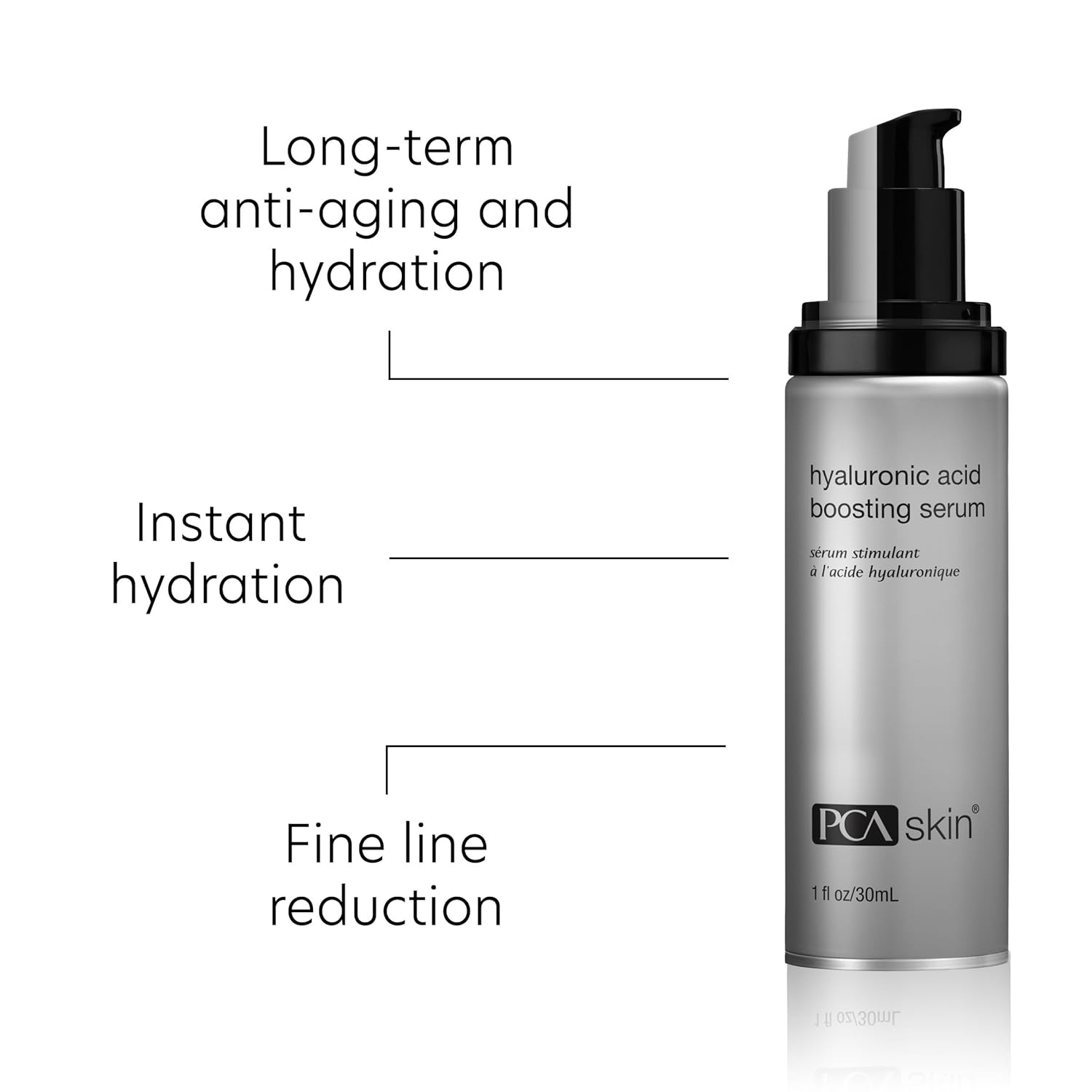 image:imagePCA SKIN Hyaluronic Acid Boosting Face Serum Hyaluronic Acid Serum for Face Made with Niacinamide and Ceramides Helps Reduce Fine Lines and Wrinkles and Delivers 24Hour Moisturization 1 oz PumpEssentials Kit